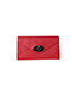 Mulberry Envelope Long Wallet, &pound;150, Accessories, Red, Leather, Front view